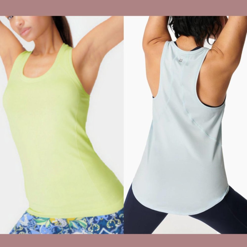 NWT Sweaty Betty [ XXS ] Energise Workout Vest in Utopia Green #T1419‎